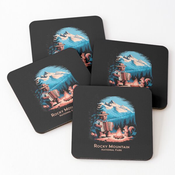 Item preview, Scenic Rocky Mountain National Park Bear Campfire designed and sold by HerbertKuhn112.