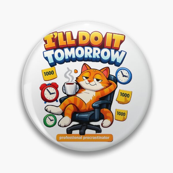 Item preview, Lazy Ginger Cat "Professional Procrastinator" Graphic designed and sold by newvisionart191.