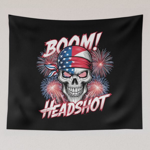 Item preview, 4th Of July America Independence Day Boom Headshot designed and sold by AsteriskDatBArt.