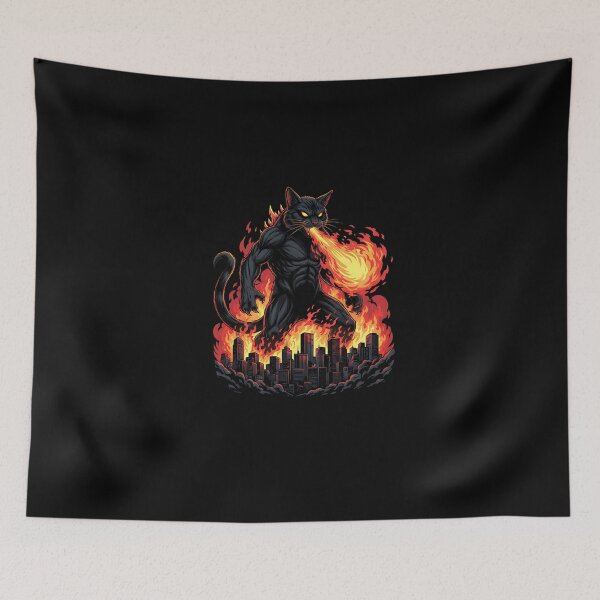 Item preview, Fire Breathing Catzilla designed and sold by SWEET-TINAPAY.