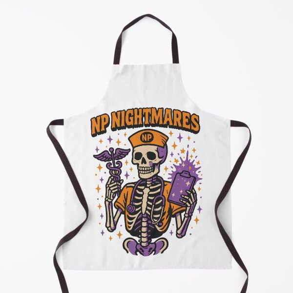 Item preview, NP Nightmares – Skeleton Nurse Practitioner Halloween Design designed and sold by ClinicalHubs.