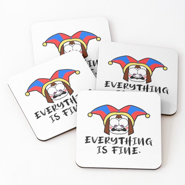 Item preview, Everything Is Fine - Funny Pomni The Amazing Digital Circus Meme  designed and sold by jotaroo06.