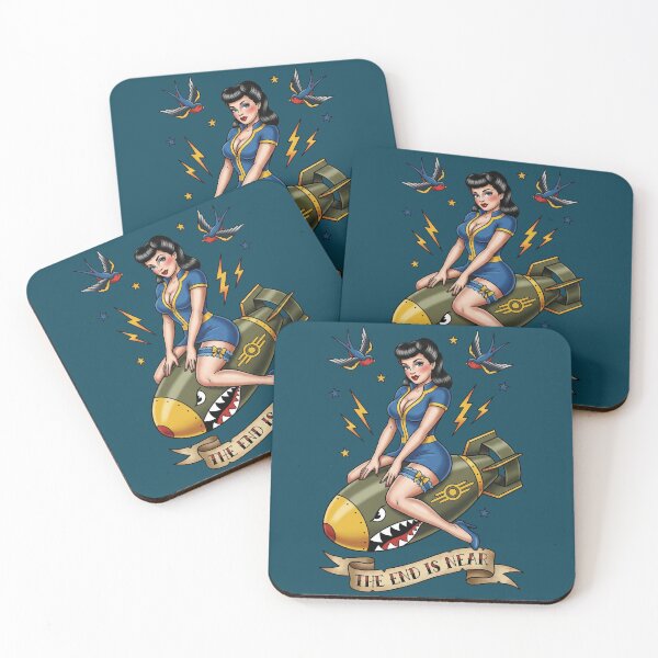 Item preview, Classic Atomic Pin-Up - Post-Apocalyptic Gamer Art designed and sold by Fictional Ink Society.