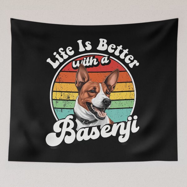 Item preview, Funny Retro Vintage Life Is Better Basenji Lover designed and sold by HerbertKuhn112.