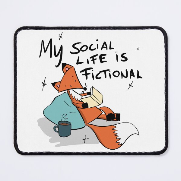 Item preview, Cozy Fox Reading a Book with Coffee – Cute Relaxing Illustration designed and sold by DesignFreakArt.