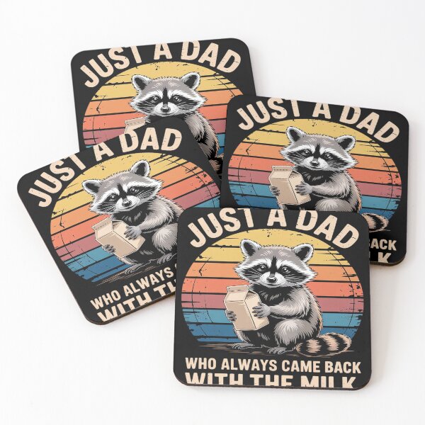 Item preview, JRacoon Just A Dad Who Always Came Back With The Milk designed and sold by Libbysharts.
