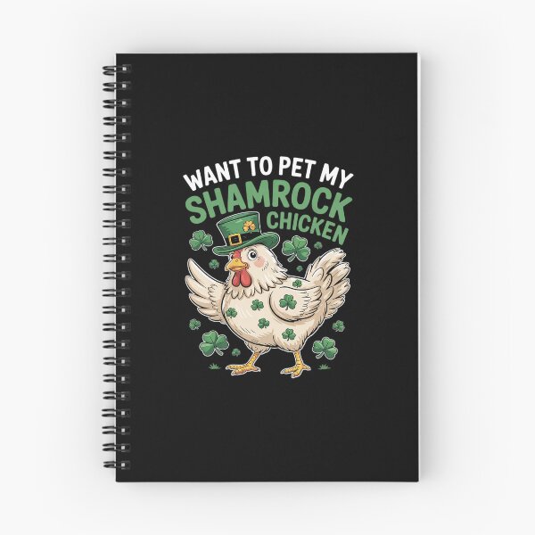 Item preview, Want To Pet My Lucky Cock Funny St Patrick's Day Chicken Pun  designed and sold by RsFilsingerArt.