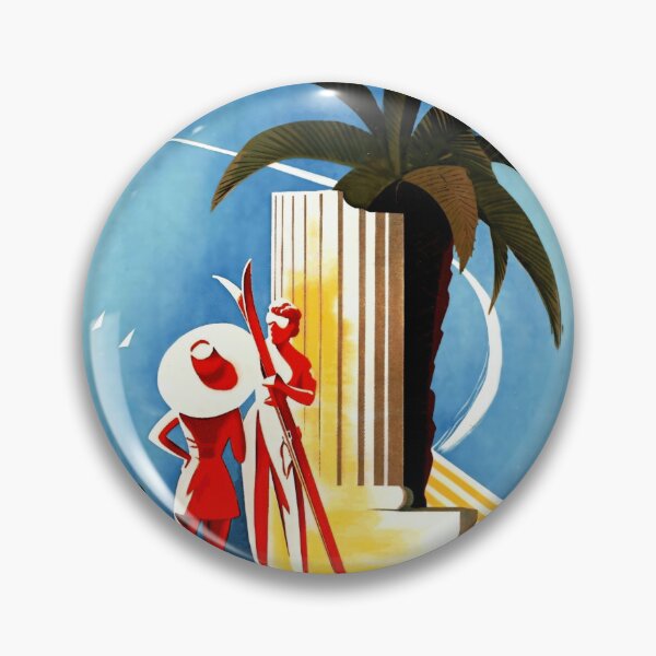 Item preview, Vintage Taormina Travel Poster | Mid-Century Art Deco Style | Sicily Print with Mount Etna & Palm Tree | Mediterranean Decor designed and sold by artofuniverse.
