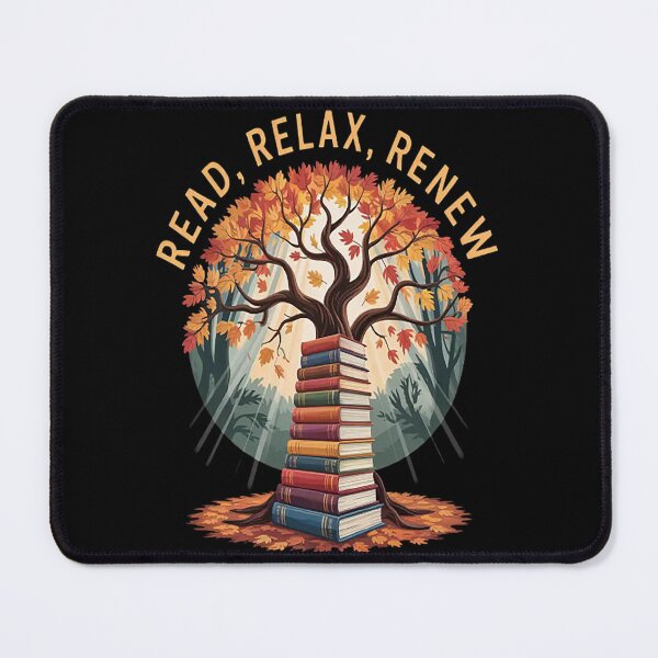 Item preview, Autumn Wisdom Read Relax Renew Book Lover designed and sold by mandiana.