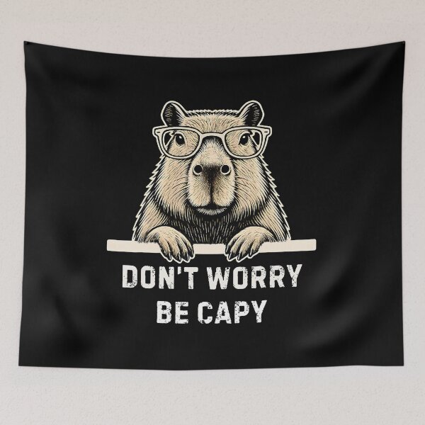 Item preview, Capybara Lover Don't Worry Be Capy For designed and sold by bambiai.