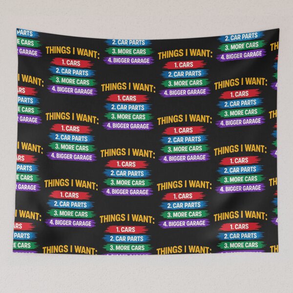 Item preview, Things I Want Cars Funny Car Lover T-Shirt | Garage Life Tee designed and sold by sssweetness.