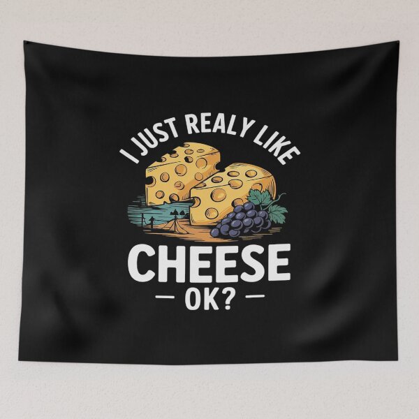 Item preview, I Just Really Like Cheese Ok 3 designed and sold by VerseFarm.