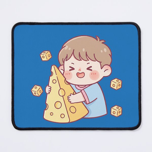 Item preview, The little boy hugged a big piece of cheese. designed and sold by FluffyGallery.