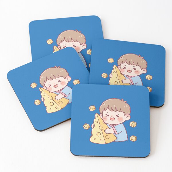 Item preview, The little boy hugged a big piece of cheese. designed and sold by FluffyGallery.