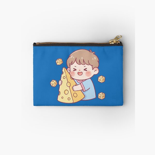 Item preview, The little boy hugged a big piece of cheese. designed and sold by FluffyGallery.