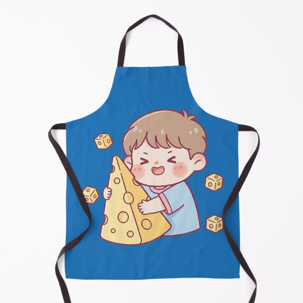 Item preview, The little boy hugged a big piece of cheese. designed and sold by FluffyGallery.