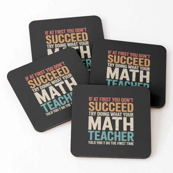 Item preview, If you have no success at first, try it with a maths teacher  designed and sold by DigitaldeligArt.