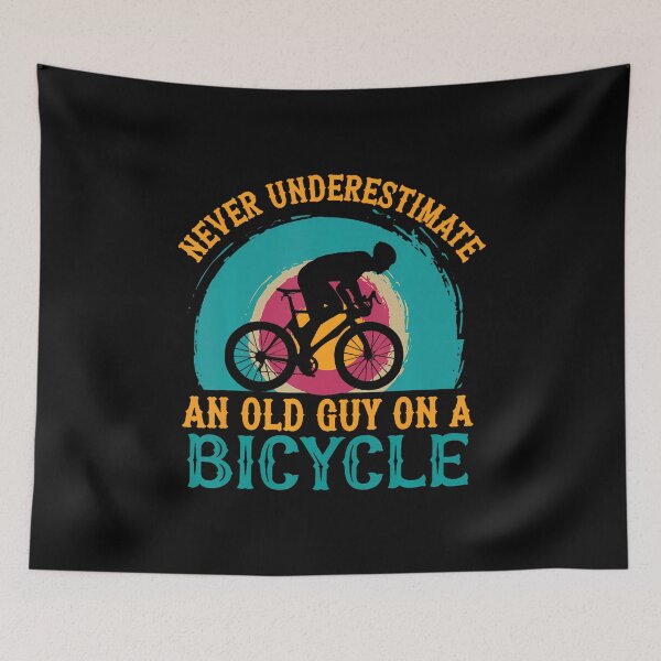 Item preview, Never Underestimate An Old Guy On A Bicycle Grandpa Cycling designed and sold by godreyimmzzg.