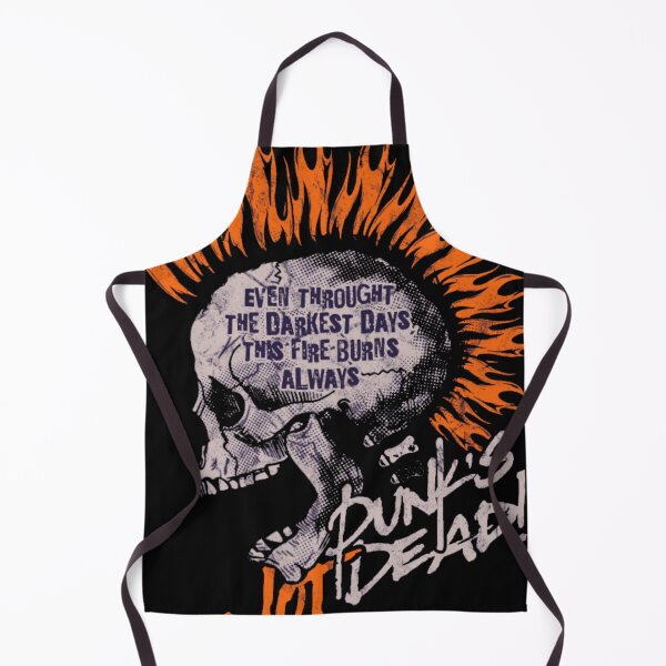 Item preview, Gritty Alternative Punk Rock Fire Skull Motivational Print designed and sold by GenZFashion000.