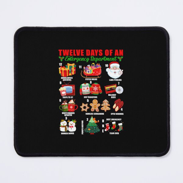 Item preview, Twelve Days Of An Emergency Departt Ed Nurse Christmas designed and sold by WayTBeenkenArt.