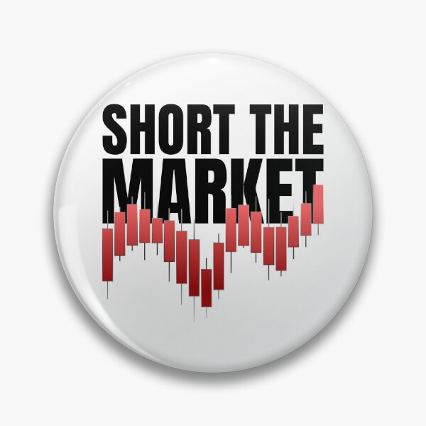 Item preview, Short The Market | Bearish Red Candlestick Chart & Put Option Trading designed and sold by PixelPlush.