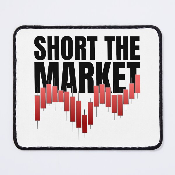 Item preview, Short The Market | Bearish Red Candlestick Chart & Put Option Trading designed and sold by PixelPlush.