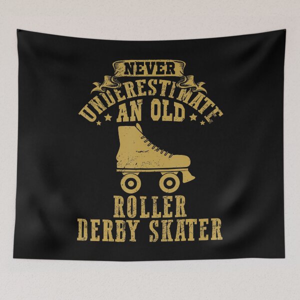 Item preview, Never Underestimate An Old Roller Derby Skater Skating designed and sold by donadonvgran.