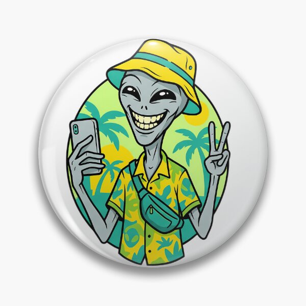 Item preview, Tropical Alien Summer Vacation designed and sold by BikeRelaxStudio.
