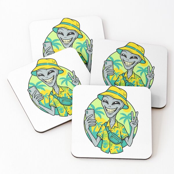 Item preview, Tropical Alien Summer Vacation designed and sold by BikeRelaxStudio.