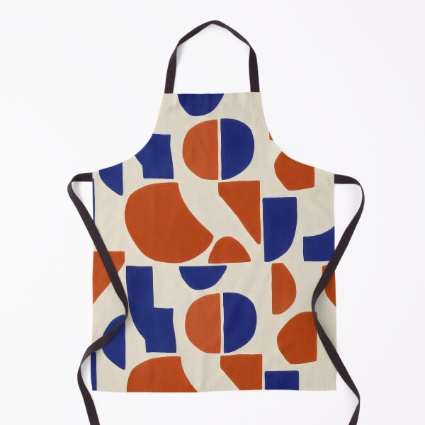 Item preview, Terracotta and Blue Geometric Pattern – Abstract Modern Design designed and sold by SplashTastic.