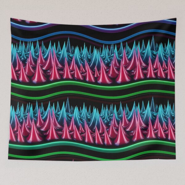 Item preview, Neon Spike Waves designed and sold by Kaleidoscope Print.