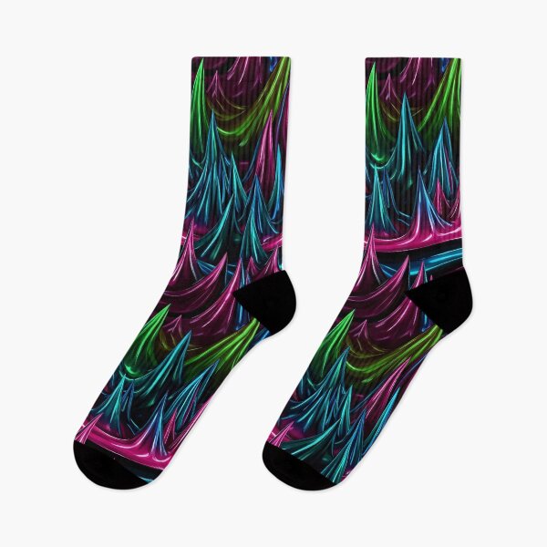 Item preview, Neon Crystal Ridges designed and sold by Kaleidoscope Print.