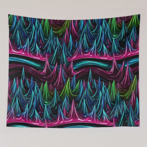 Item preview, Neon Crystal Ridges designed and sold by Kaleidoscope Print.