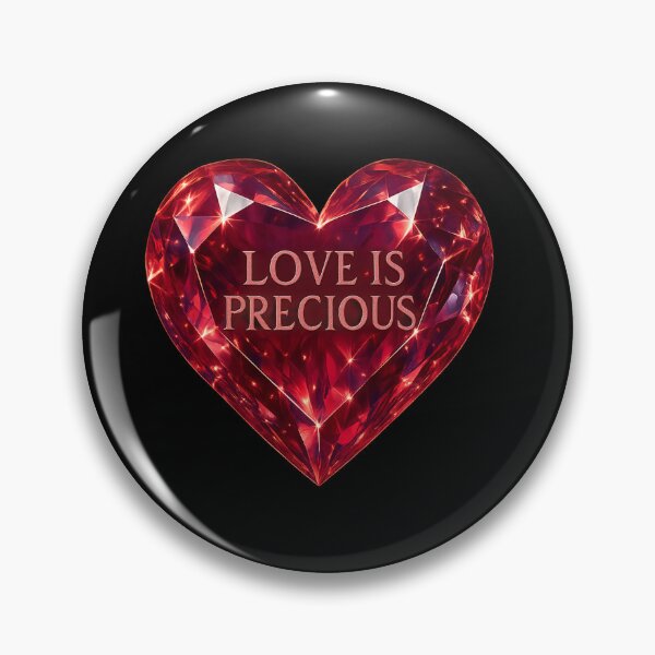 Item preview, Crystal Heart Gemstone - “Love Is Precious” Engraved designed and sold by MKreative Studio.