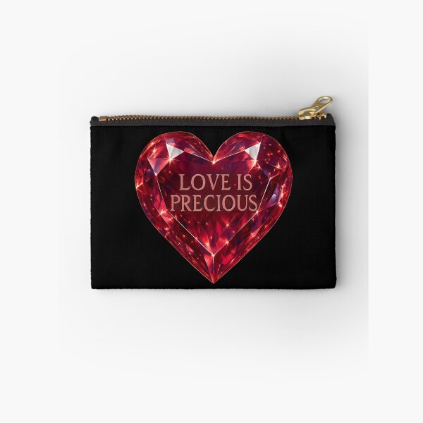 Item preview, Crystal Heart Gemstone - “Love Is Precious” Engraved designed and sold by MKreative Studio.