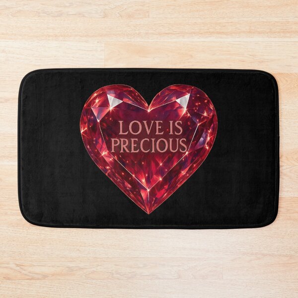 Item preview, Crystal Heart Gemstone - “Love Is Precious” Engraved designed and sold by MKreative Studio.
