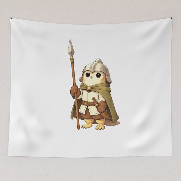 Item preview, Owl Castle Guard – Cozy Medieval Fantasy Illustration designed and sold by CraftLum.