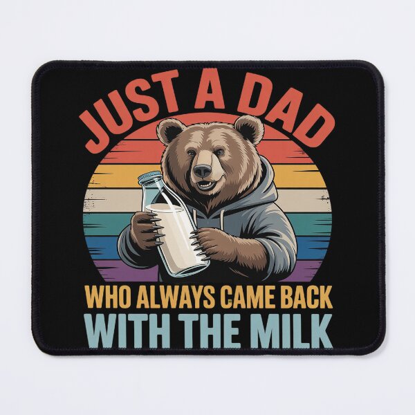 Item preview, Just a dad who always came back with the milk fathers day designed and sold by Tatianamiobi.