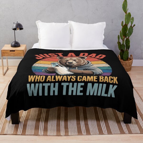 Item preview, Just a dad who always came back with the milk fathers day designed and sold by Tatianamiobi.