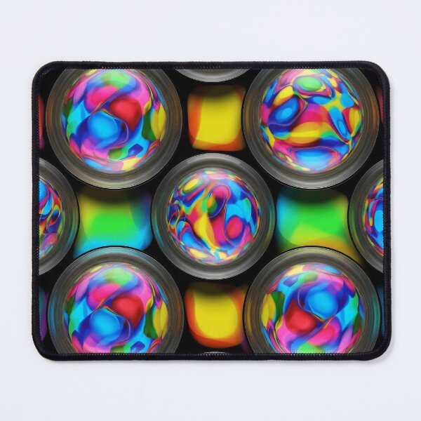Item preview, Rainbow Bubble Grid designed and sold by Kaleidoscope Print.
