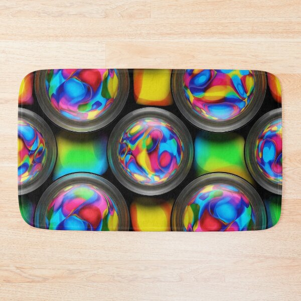 Item preview, Rainbow Bubble Grid designed and sold by Kaleidoscope Print.