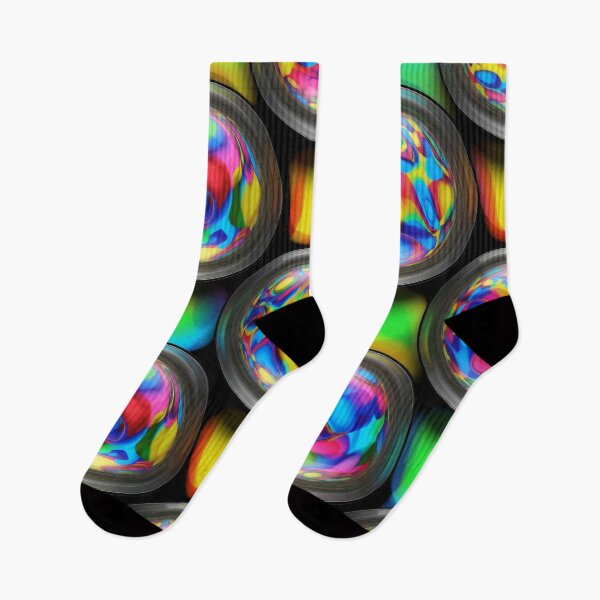 Item preview, Rainbow Bubble Grid designed and sold by Kaleidoscope Print.