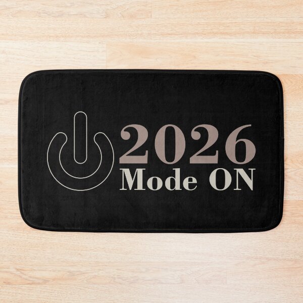 Item preview, 2026 Mode ON – Minimal New Year Motivation Design designed and sold by PixelPlush.