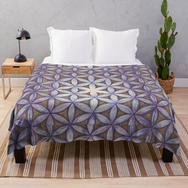 Item preview, Glowing Flower of Life Sacred Geometry Pattern designed and sold by shantilovesart.