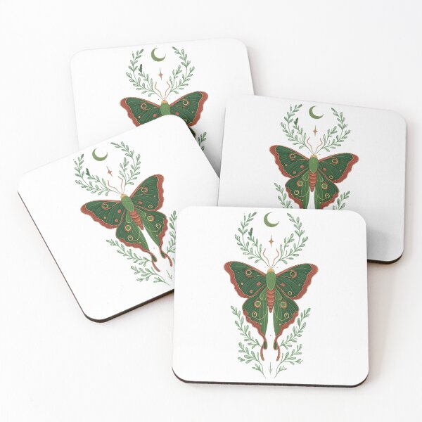 Item preview, Witchy Moth Gothic Botanical Art designed and sold by CottonandQuill.