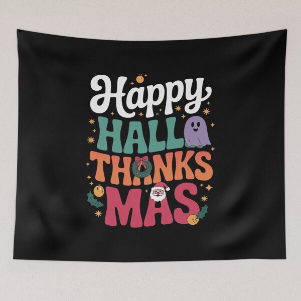 Item preview, Womens Funny Halloween Thanksgiving Christmas Happy Hallothanksmas  designed and sold by RsFilsingerArt.
