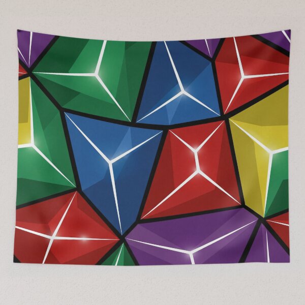Item preview, Azulejo de gemas facetadas designed and sold by Kaleidoscope Print.