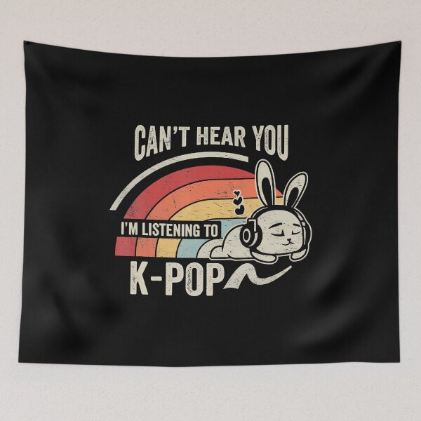 Item preview, Can't Hear You I'M Listening To K-Pop Bunny designed and sold by reeneregen.