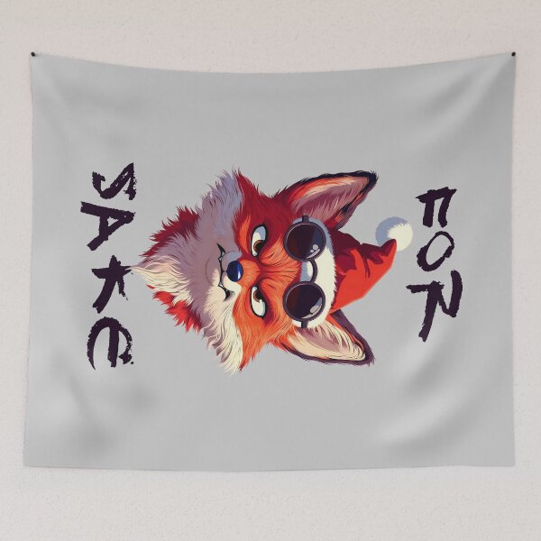 Item preview, For Fox Sake Angry Christmas Fox designed and sold by SolaoLab.