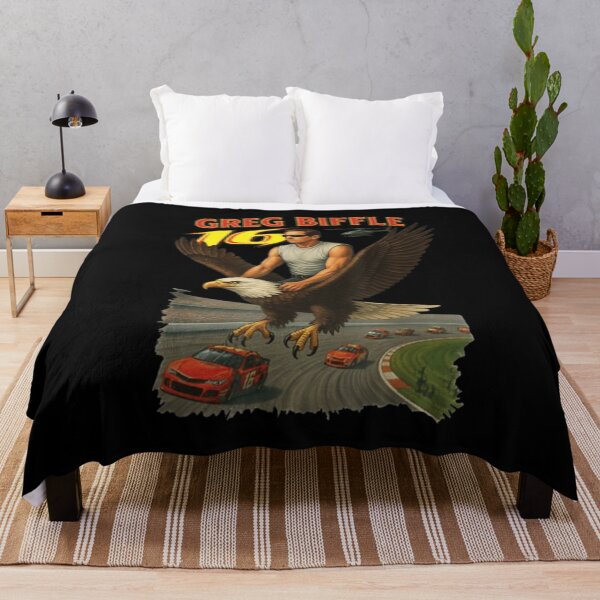 Item preview, Muscle Racing Hero Riding Eagle Over Speedway Vintage Parody Art designed and sold by SuziLope.
